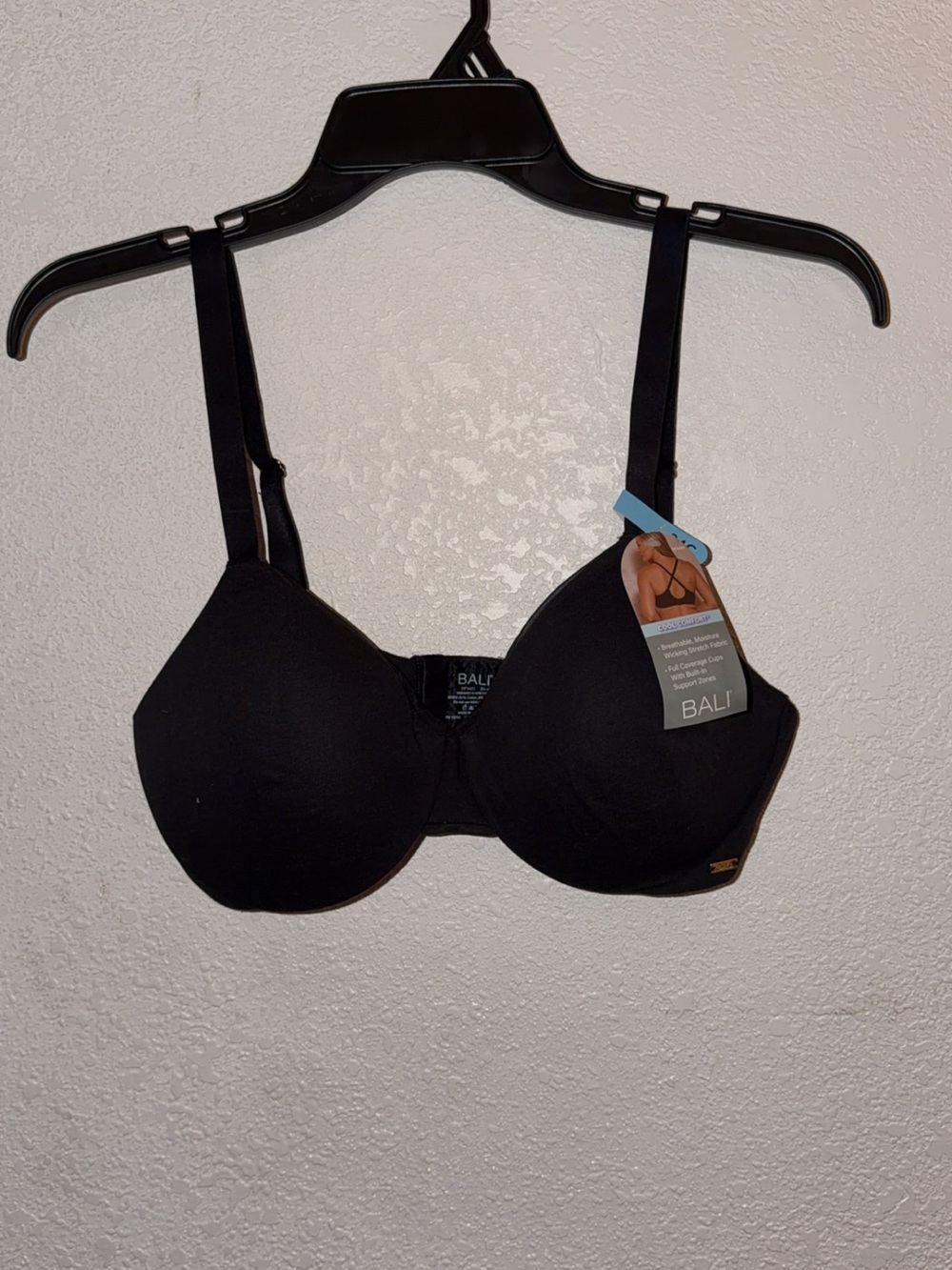 Bali Black Seamless Underwire T-Shirt Bra